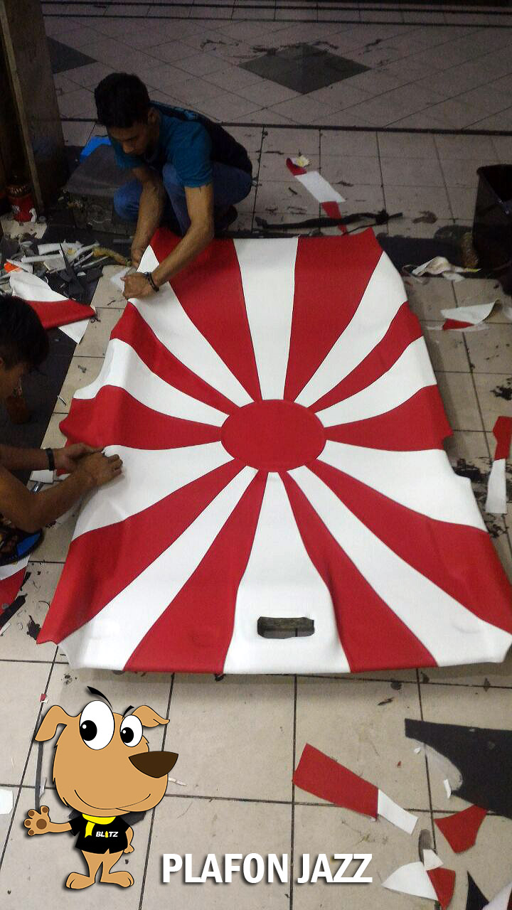 Bungkus plafon mobil honda jazz jdm Bungkus plafon mobil